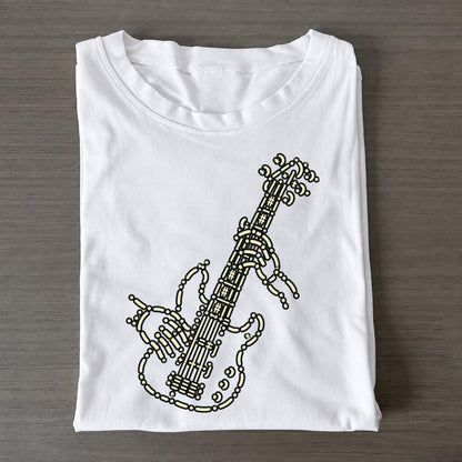 Bass Fretboard Hands Classic T-shirt – White