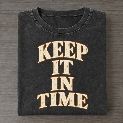 Keep It In Time Pastimes Companions Vintage T-shirt – Black