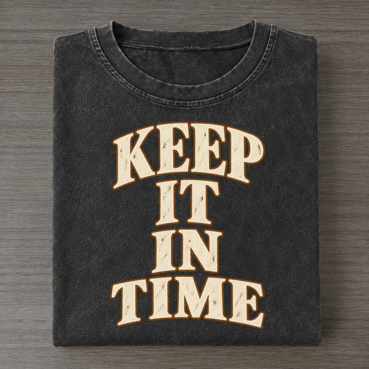 Keep It In Time Pastimes Companions Vintage T-shirt – Black