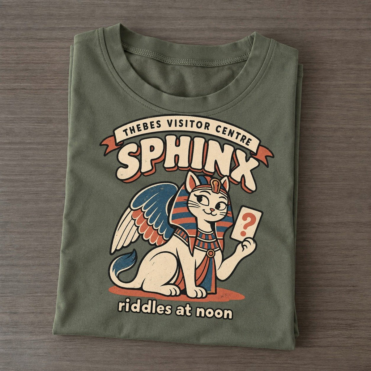 Sphinx Olympus Gift Shop Classic T-shirt – Army Green