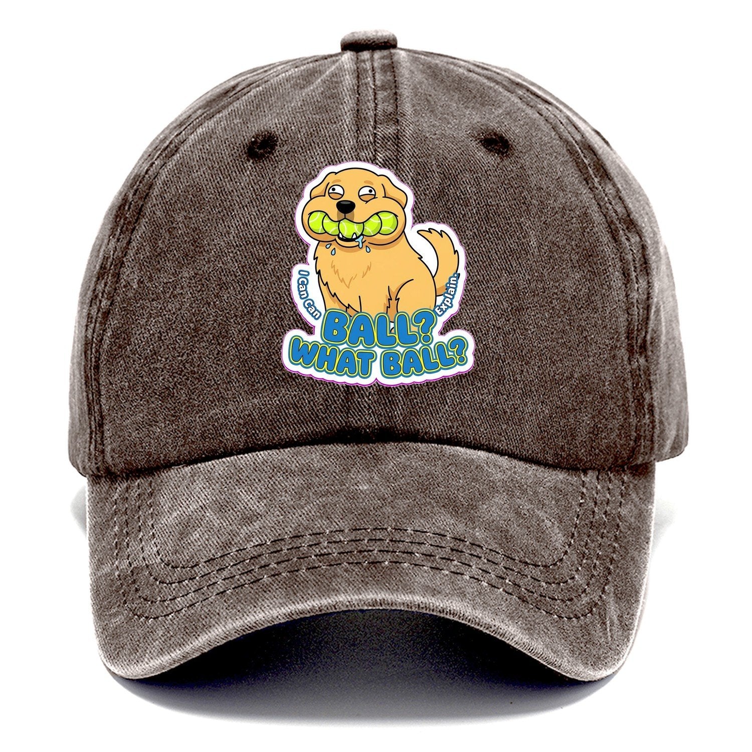 Ball What Ball Classic Cap – Brown