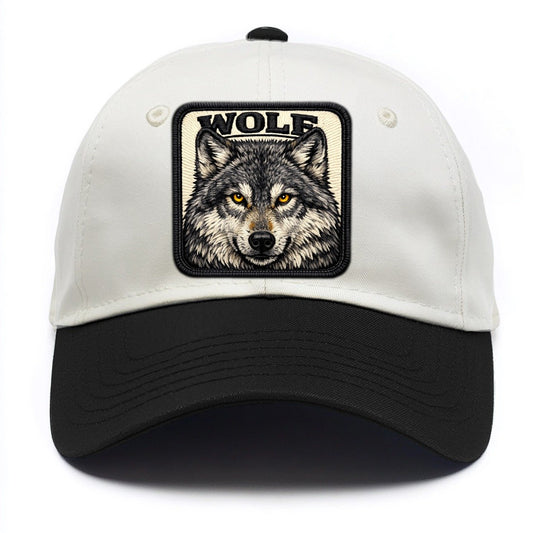 Wolf Two Tone Cap – Black