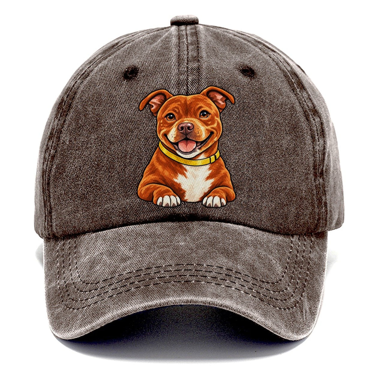 Red Staffy Classic Cap – Brown
