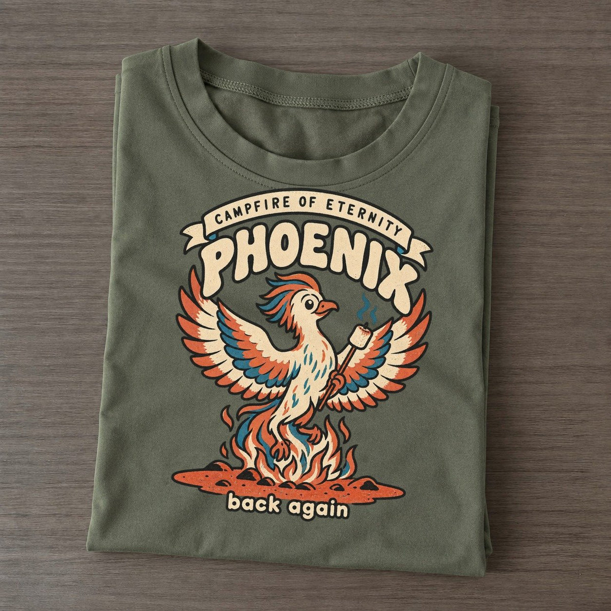 Phoenix Olympus Gift Shop Classic T-shirt – Army Green