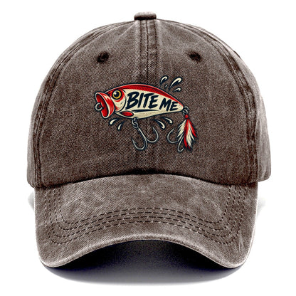 Bite Me Lure Fishing Elegant Classic Cap – Brown