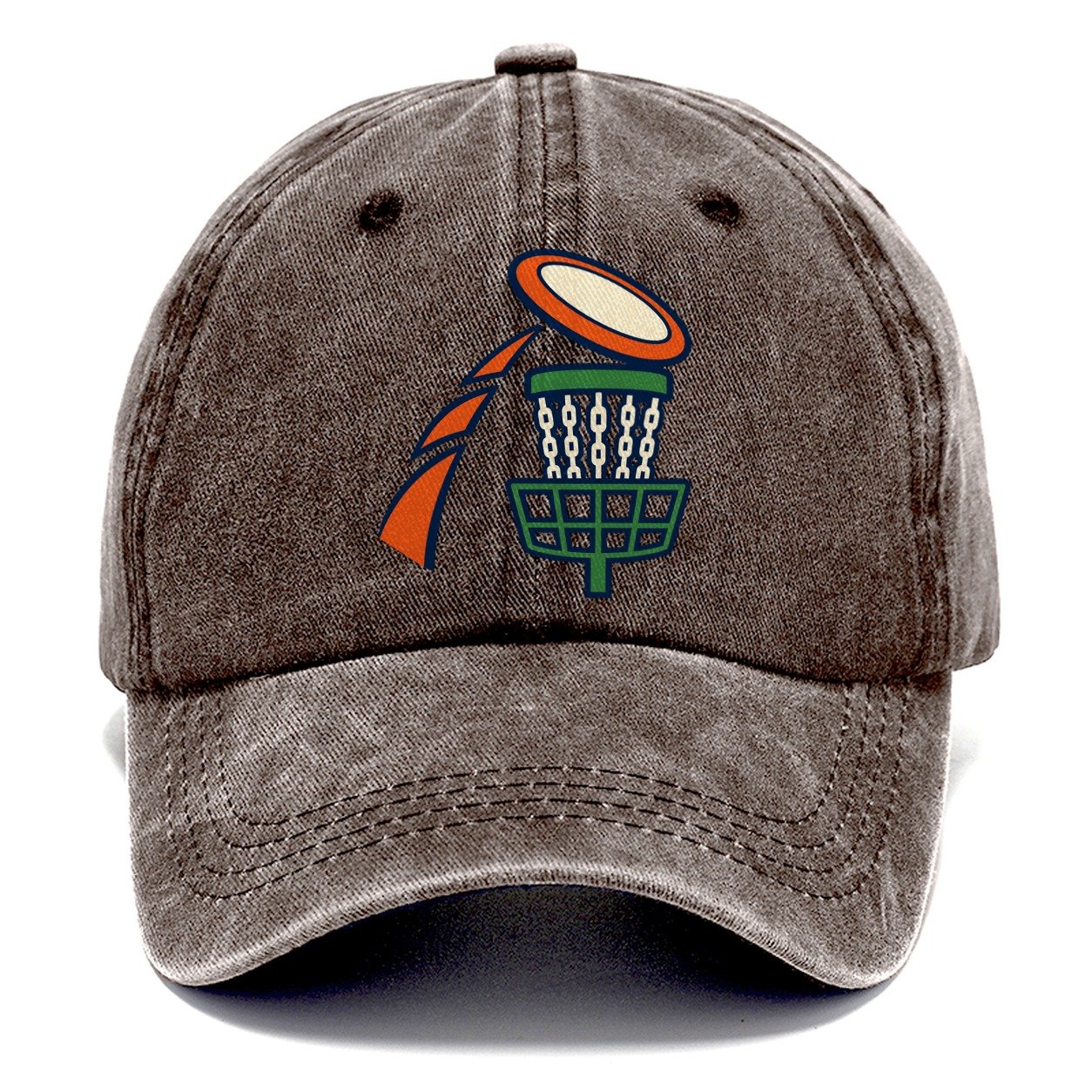 Disc Landing Arc Disc Golf Classic Cap – Brown