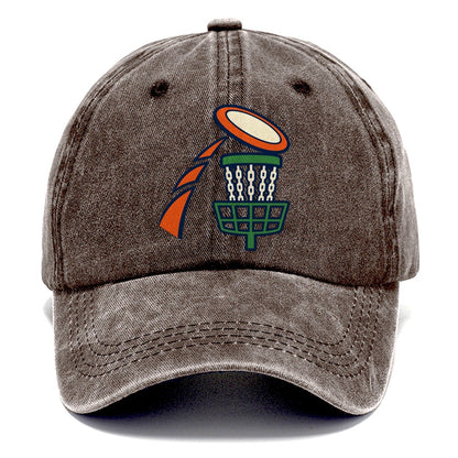 Disc Landing Arc Disc Golf Classic Cap – Brown