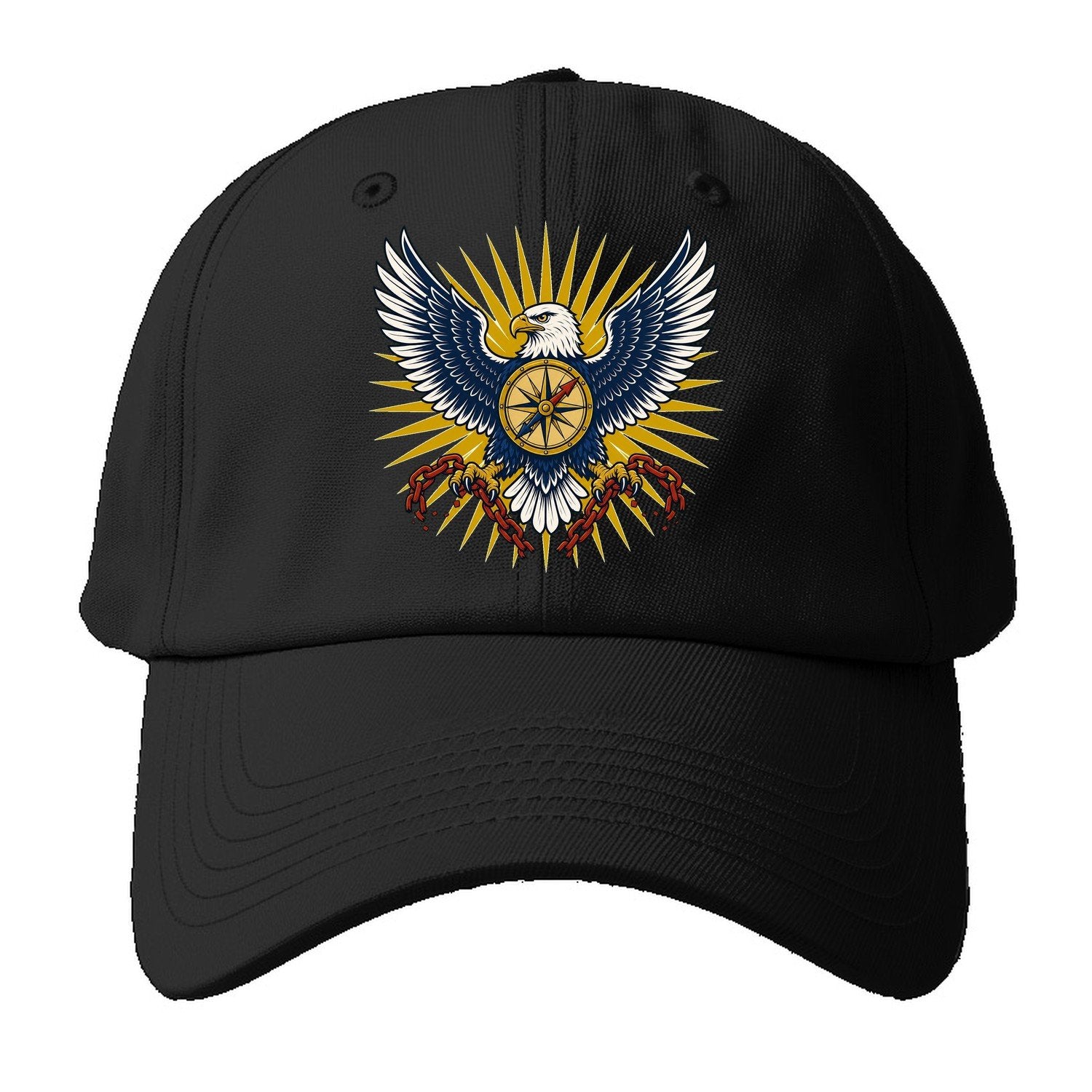 Eagle Chains Sunburst Baseball Cap – Black