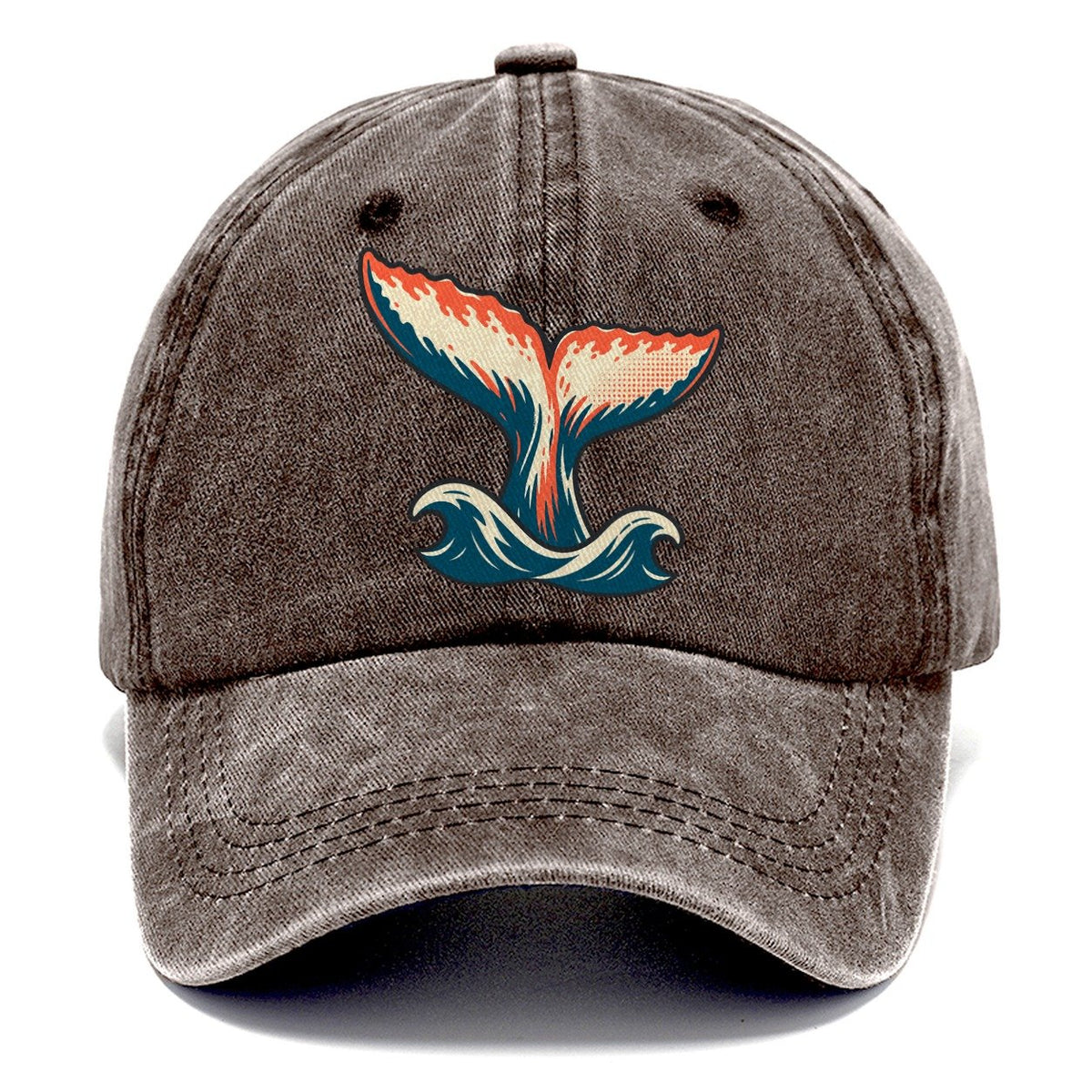 Humpback Tail Lift Classic Cap – Brown