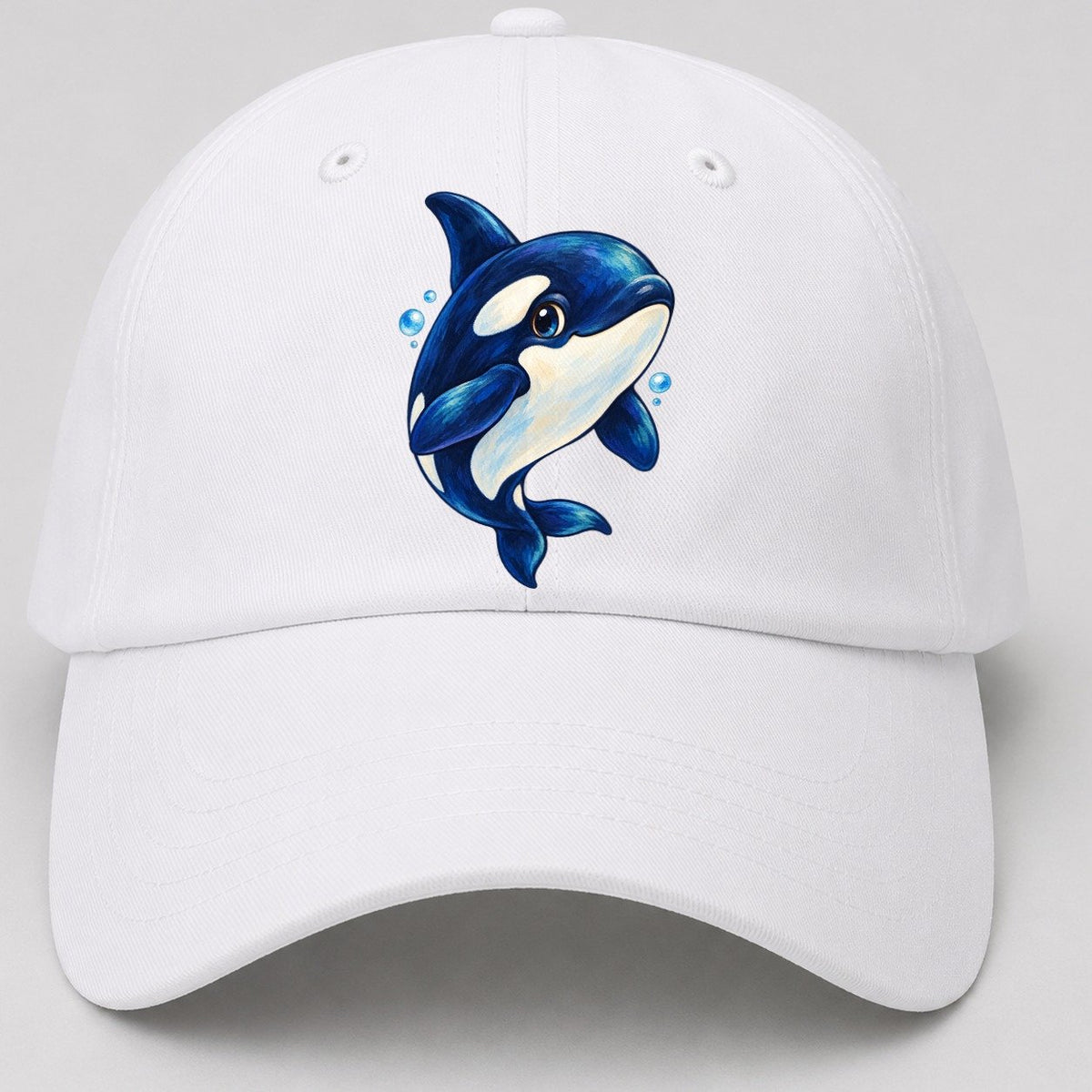 Orca Three Quarter Glide Sea Sprite Baseball Cap – White
