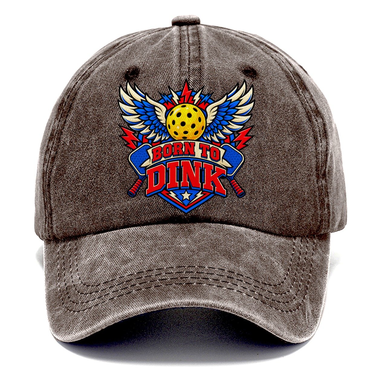 Born To Dink Pickleball Life Classic Cap – Brown