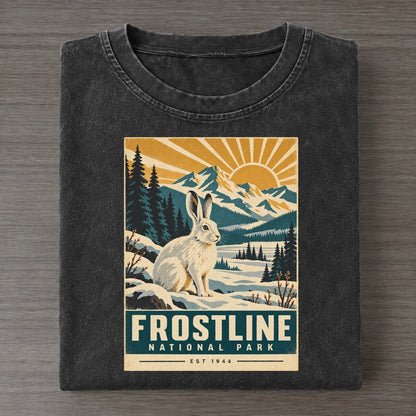 Frostline Nowhere National Parks Vintage T-shirt – Black