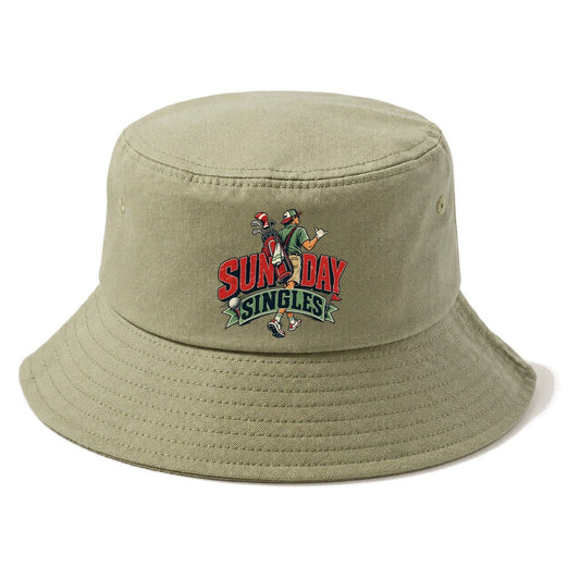 Sunday Singles Golf Life Bucket Hat – Army Green