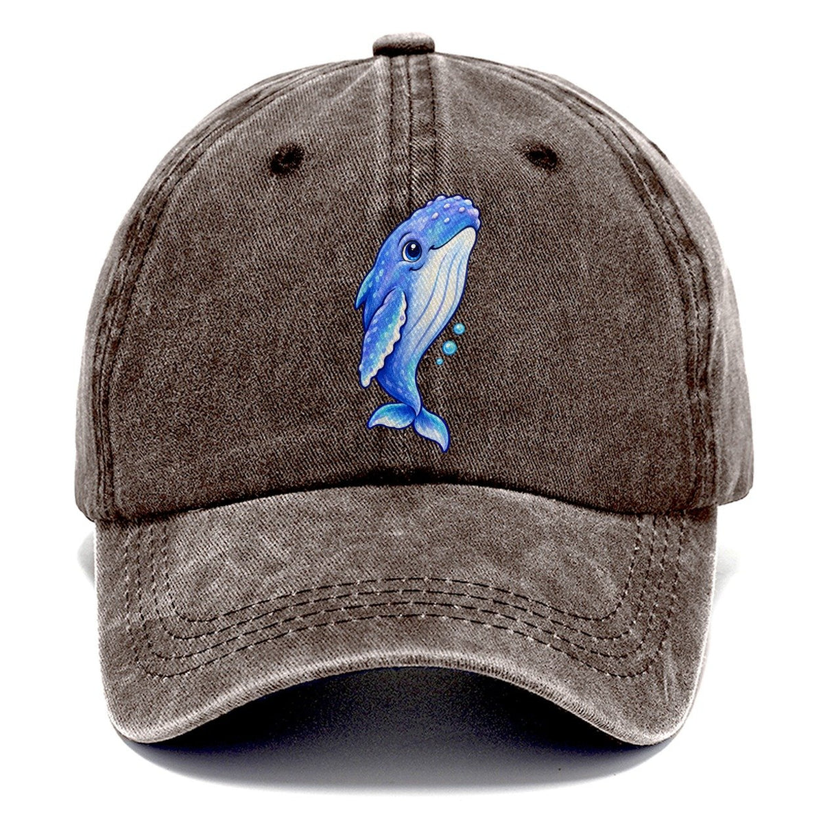 Humpback Whale Gentle Rise Sea Sprite Classic Cap – Brown