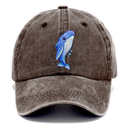 Humpback Whale Gentle Rise Sea Sprite Classic Cap – Brown