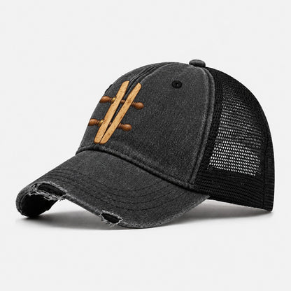 Wooden Handscrew Clamp Woodworking Washed Trucker Hat – Black