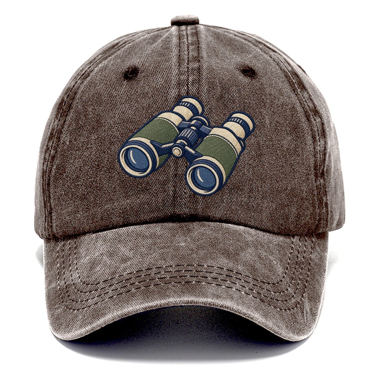 Field Binoculars Tiny Solo Marks Classic Cap – Brown