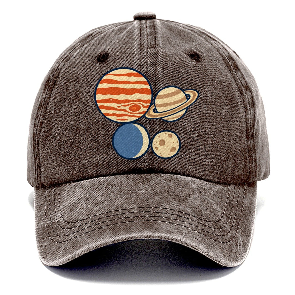 Planet Size Order Astronomy And Stargazing Classic Cap – Brown