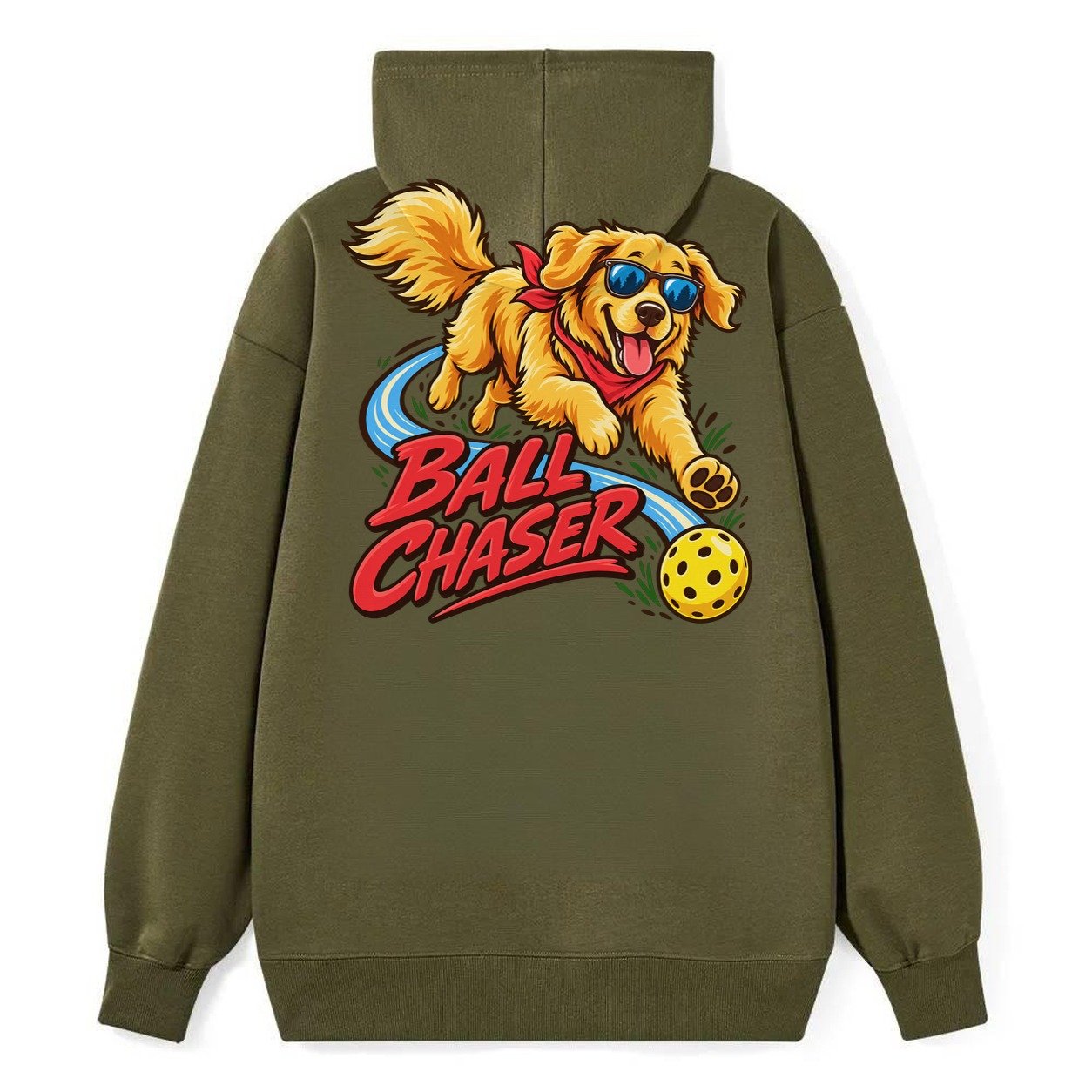 Ball Chaser Pickleball Life Classic Pullover Hoodie – Armygreen