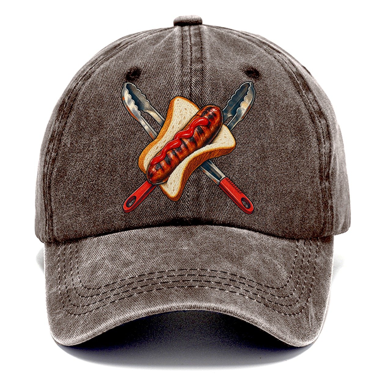 Sausage Sizzle Bread And Tongs Australia Cultural Icons Classic Cap – Brown