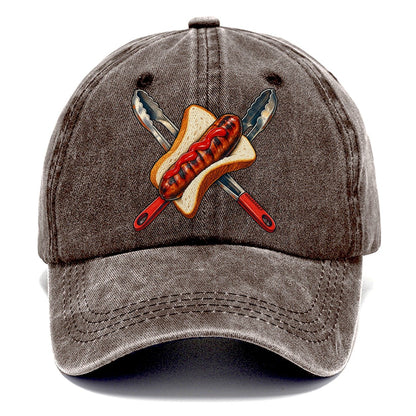 Sausage Sizzle Bread And Tongs Australia Cultural Icons Classic Cap – Brown