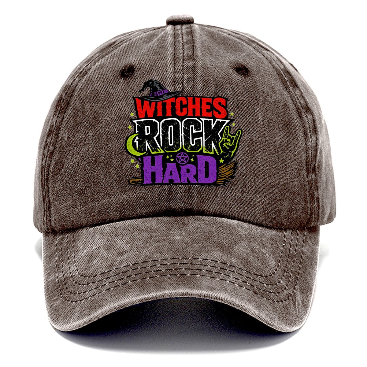Witches Rock Hard Classic Cap – Brown