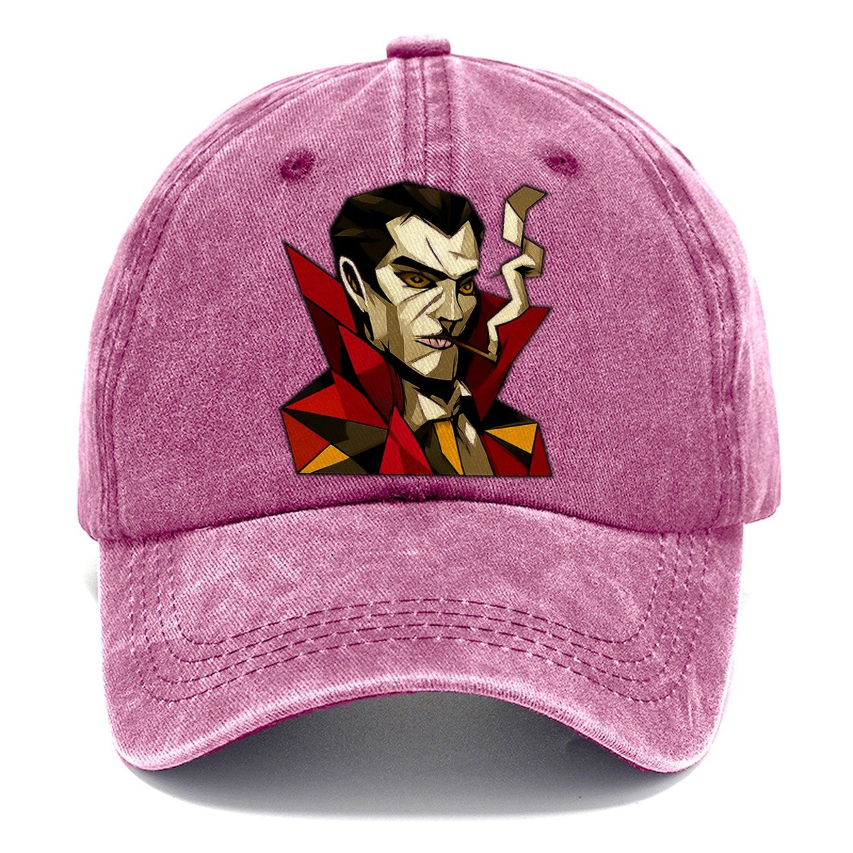 Vampire Portrait Fangs Classic Cap – Dusty Rose