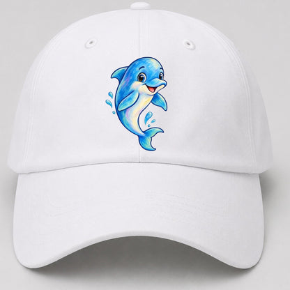 Dolphin Friendly Leap Sea Sprite Baseball Cap – White