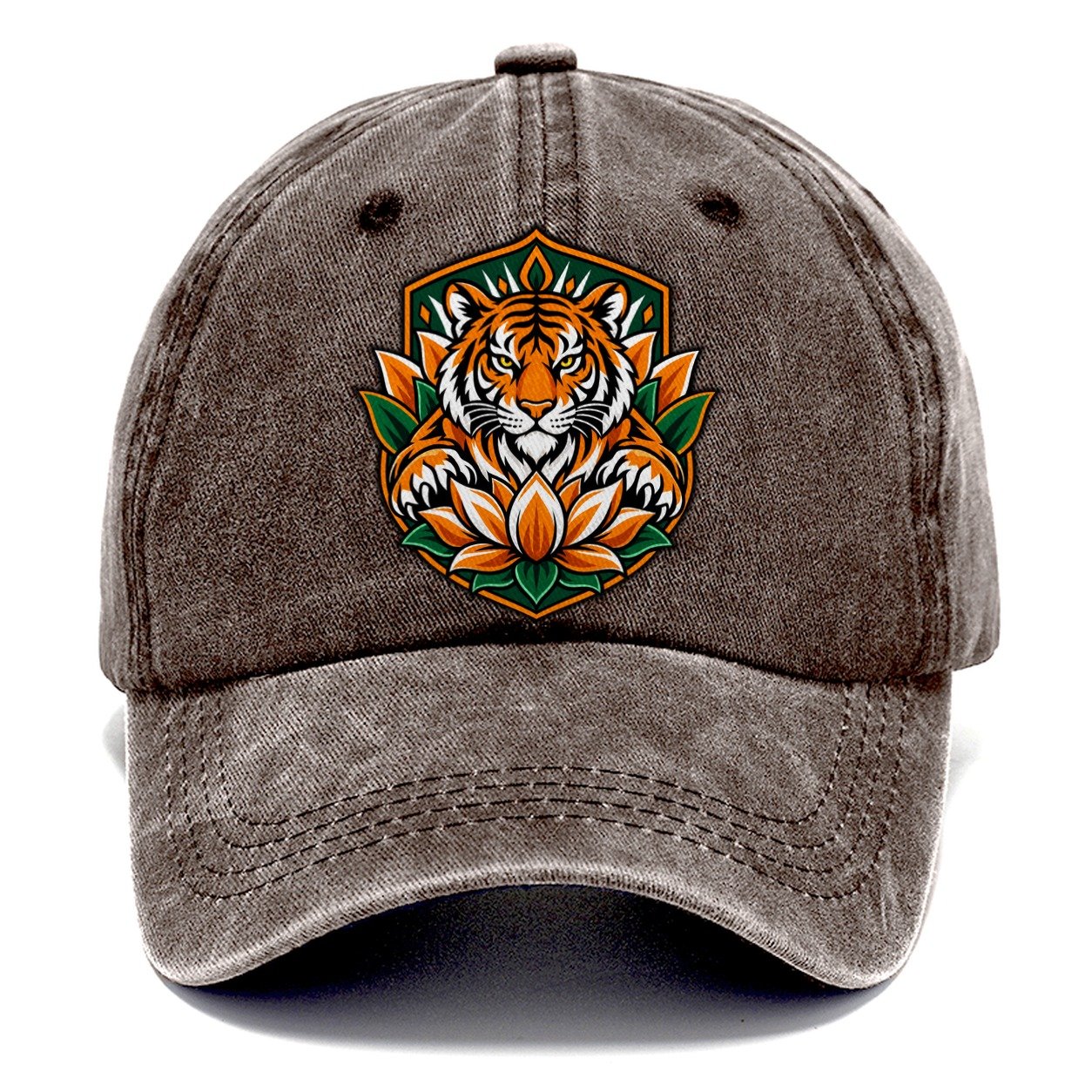 India Minimal Emblem Country Logos Classic Cap – Brown