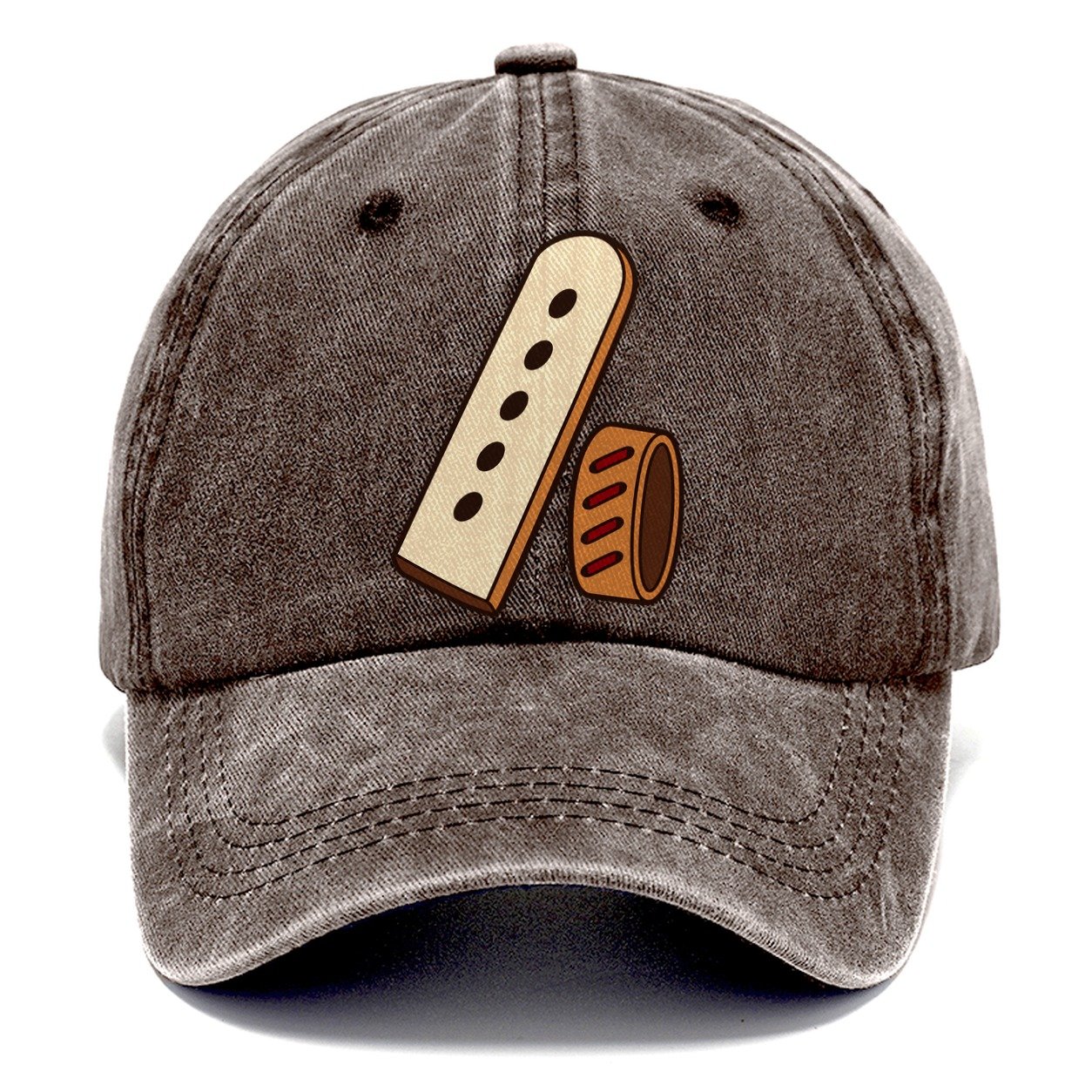 Belt End And Punched Holes Leathercraft Classic Cap – Brown