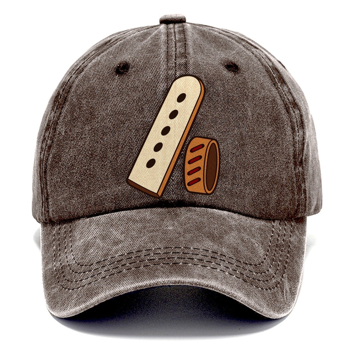 Belt End And Punched Holes Leathercraft Classic Cap – Brown