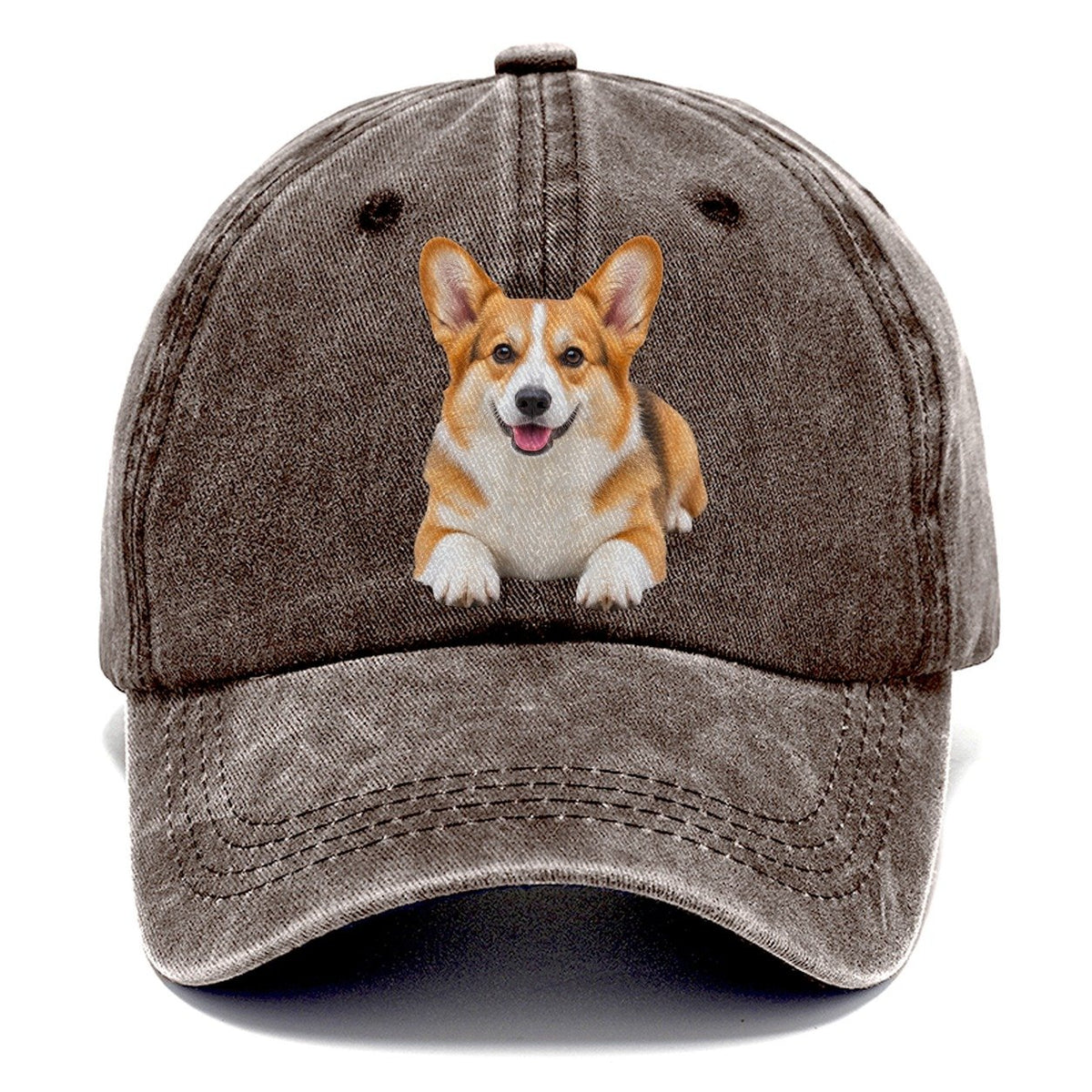 Pembroke Welsh Corgi Lying Down Top Breeds Classic Cap – Brown