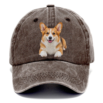 Pembroke Welsh Corgi Lying Down Top Breeds Classic Cap – Brown