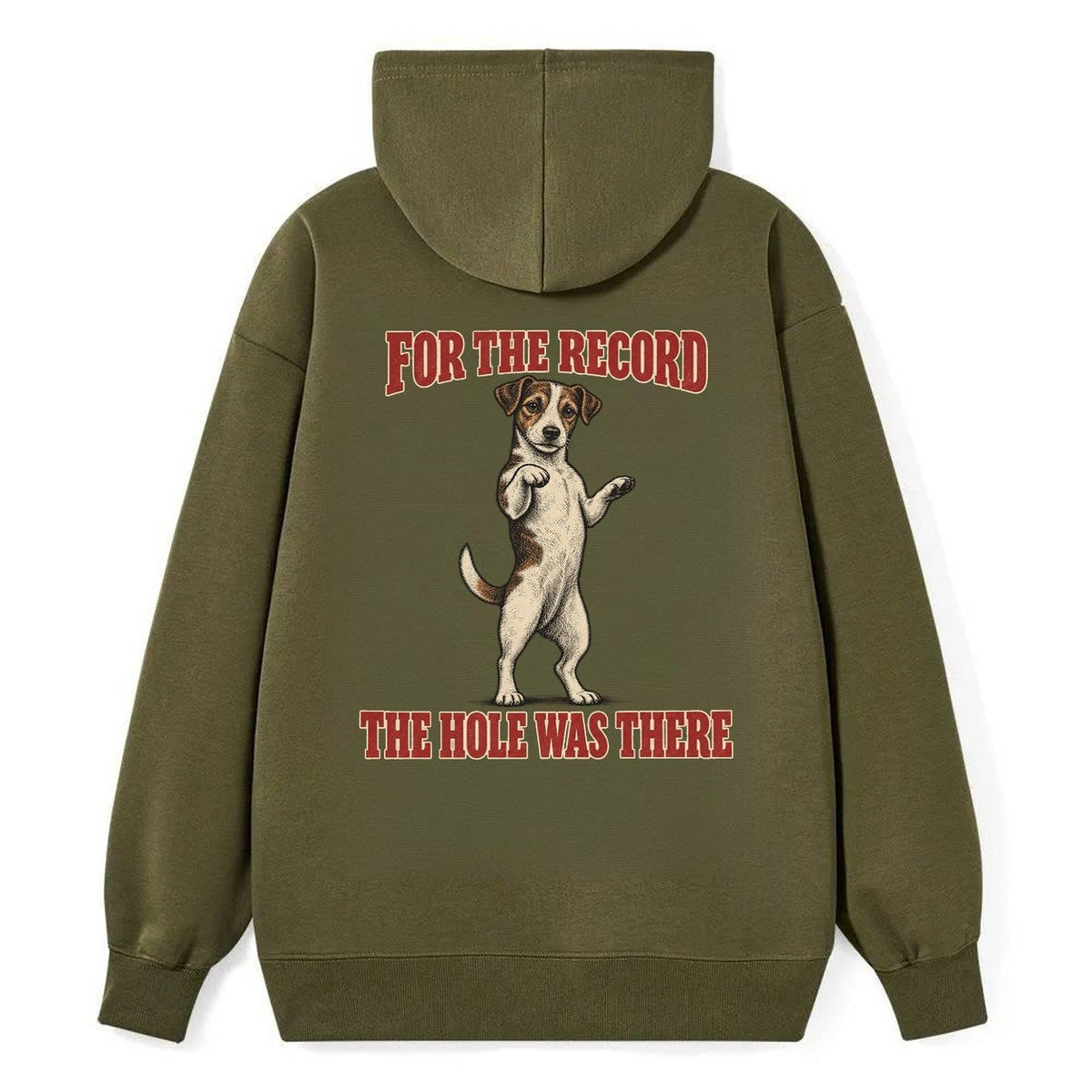Jack Russell Terrier Dog Declarations Classic Pullover Hoodie – Armygreen