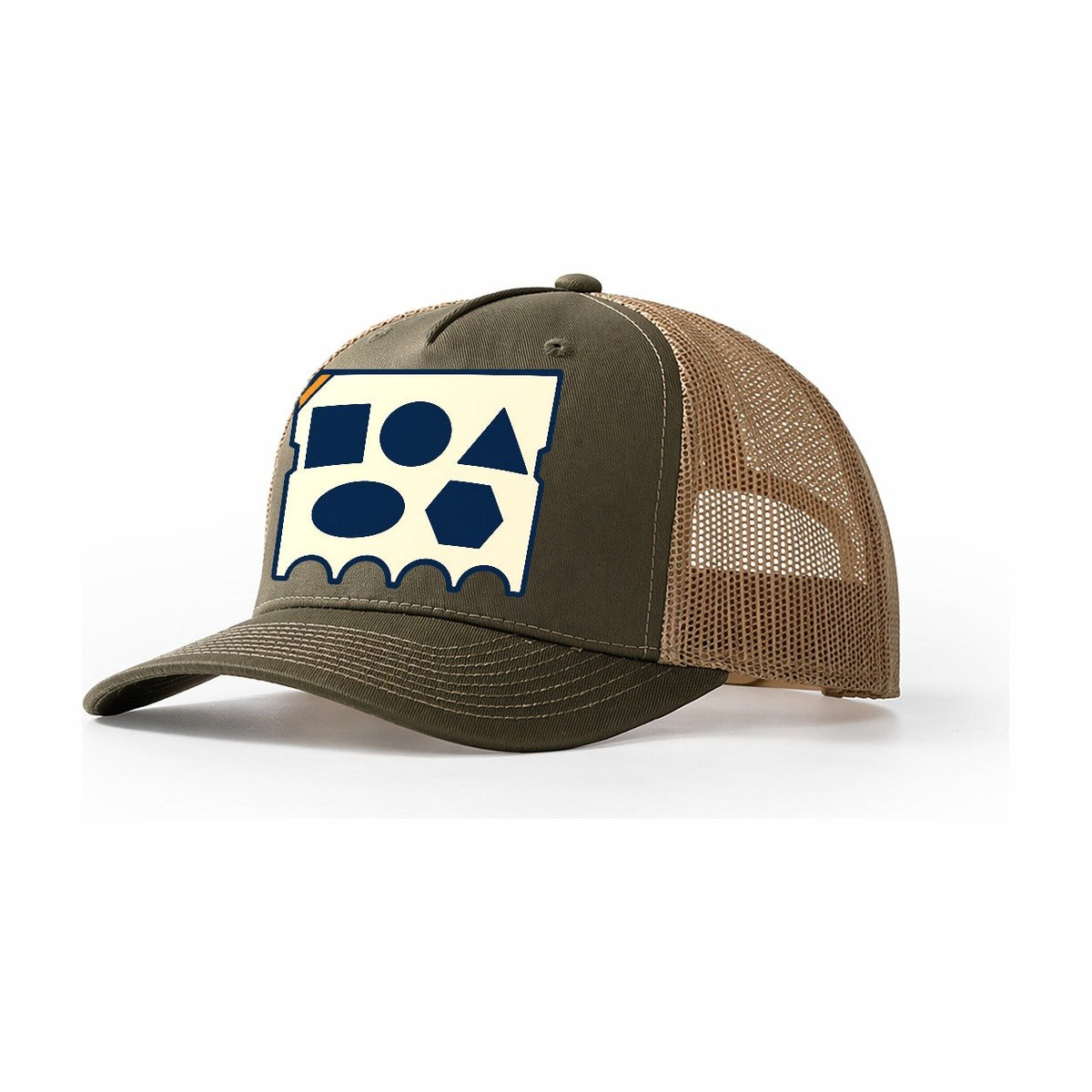 Swage Block Face Blacksmithing Trucker Hat – Olive Khaki