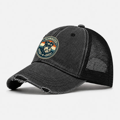 Noble Schnauzer Emblem 00e2f7ecb7d9 1770539386634 Washed Trucker Hat – Black