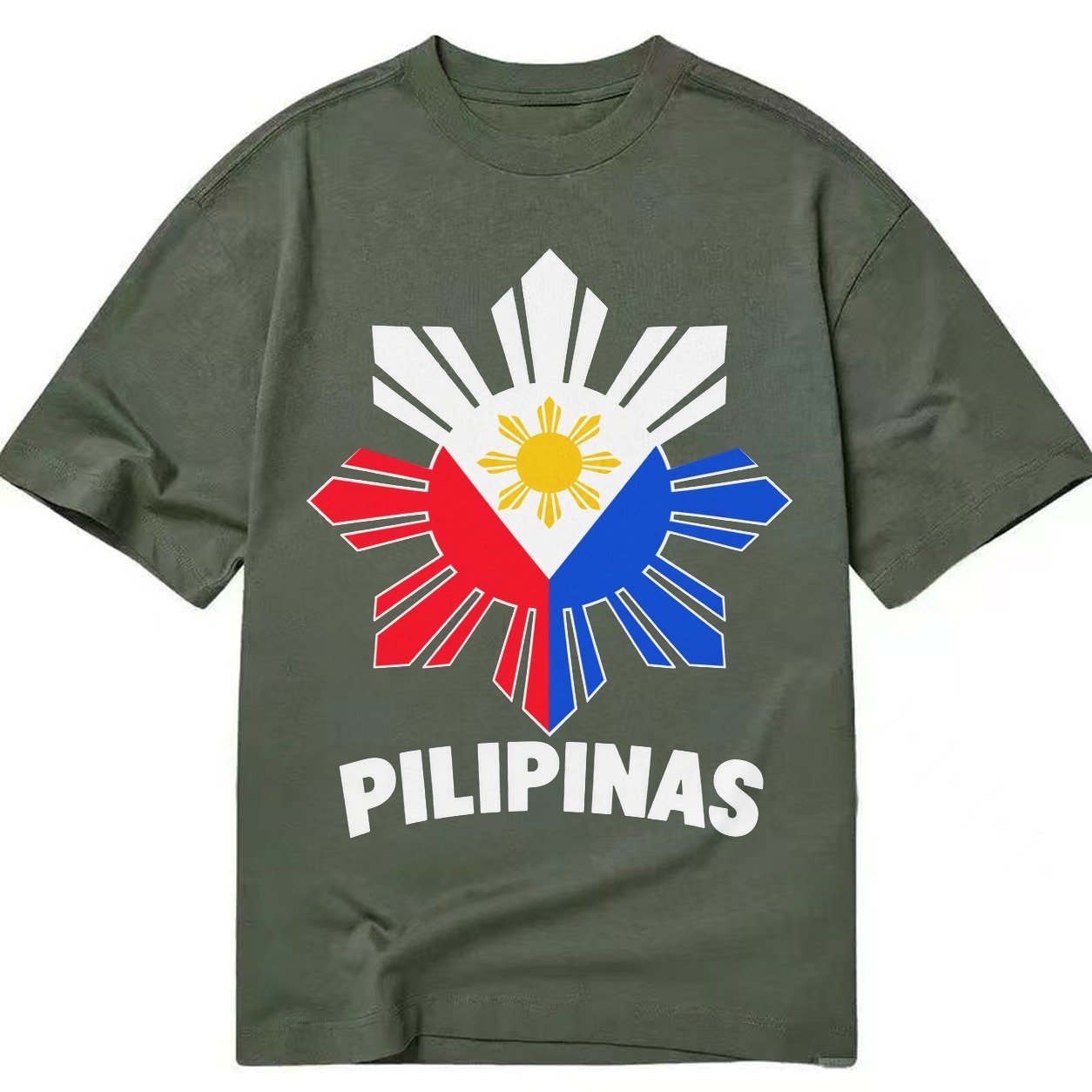 Philippines Sun Stars Classic T-shirt – Army Green