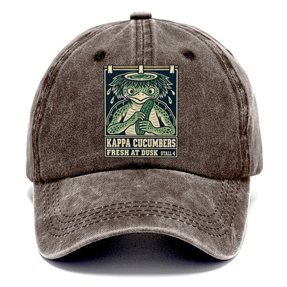 Kappa Cucumbers Yokai Night Market Classic Cap – Brown