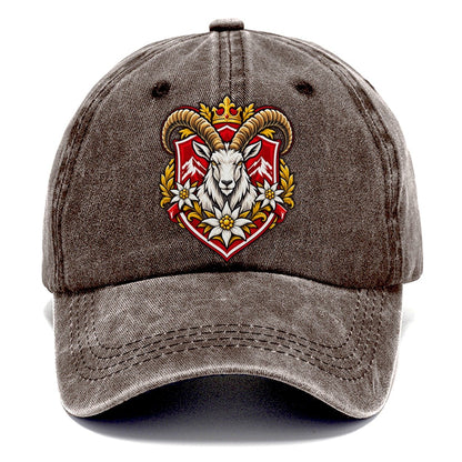 Switzerland Heraldic Crest Country Logos Classic Cap – Brown