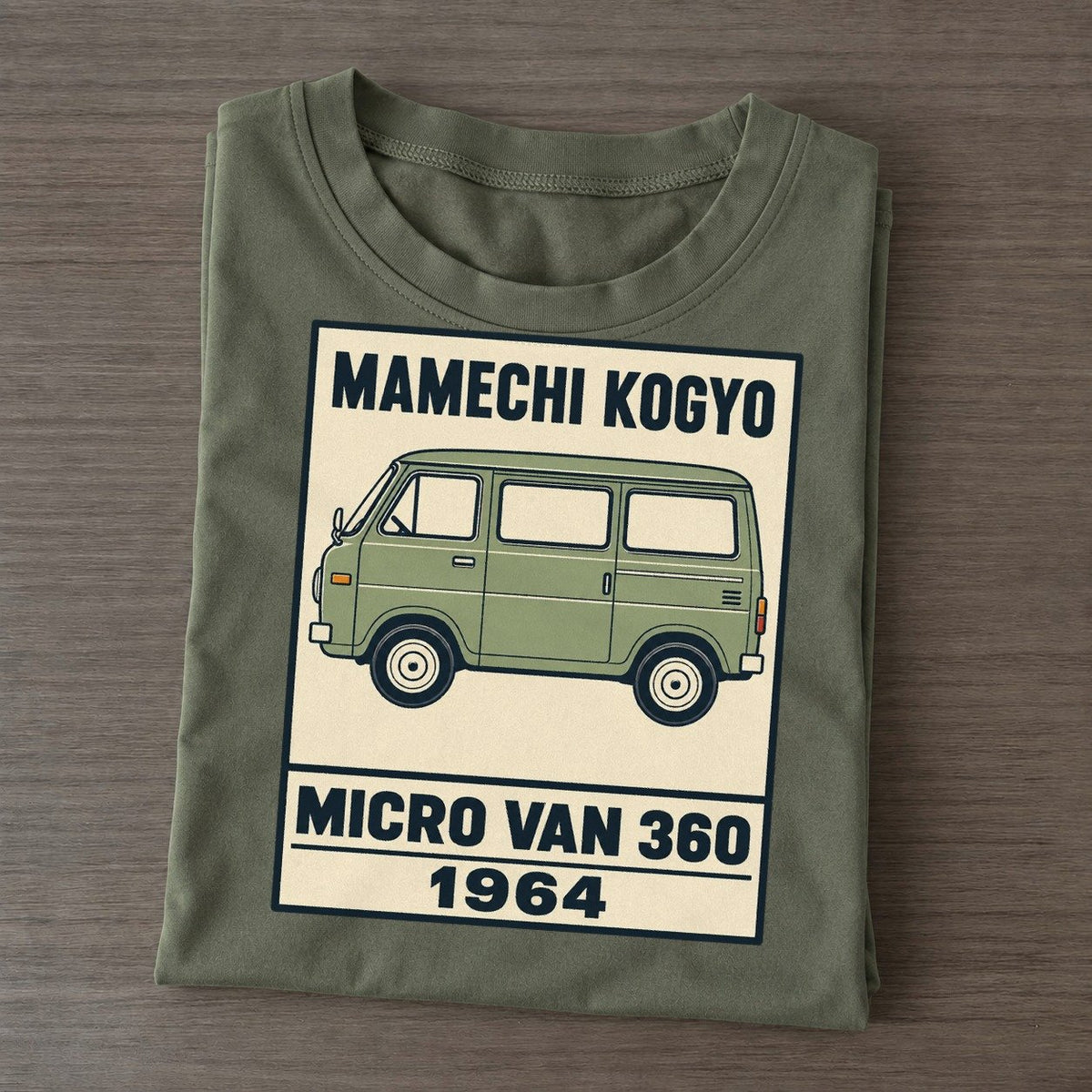 Mamechi Van Showa Speed Plates Classic T-shirt – Army Green