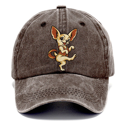 Chihuahua Dance Lead Sundown Familiars Classic Cap – Brown