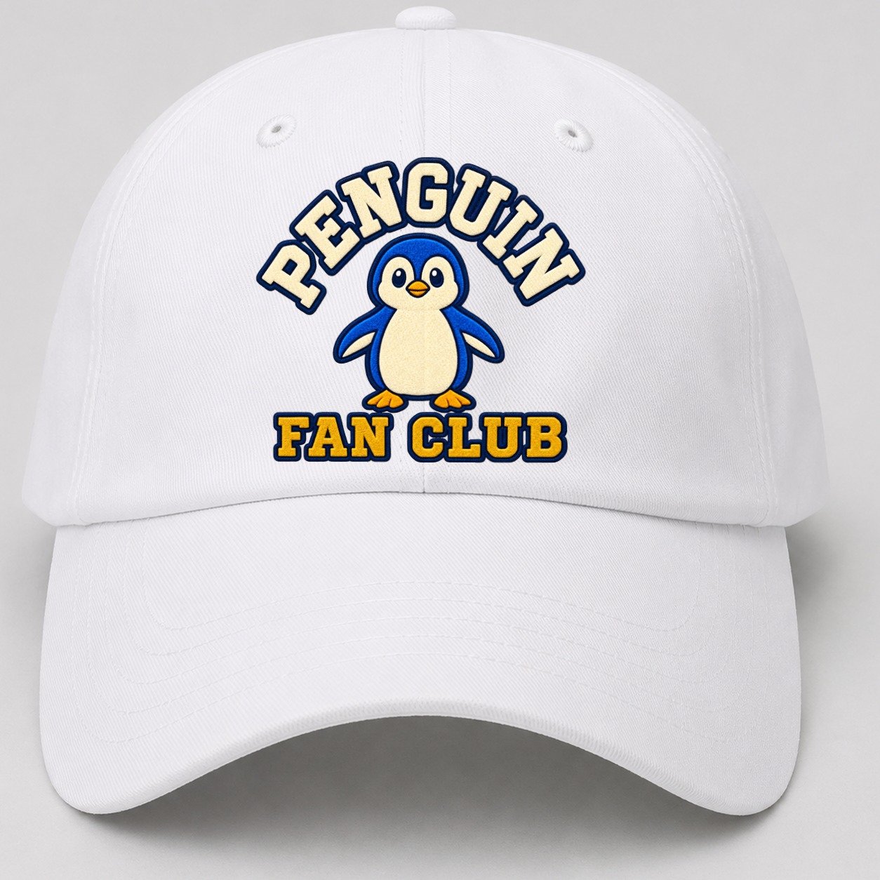 Penguin Fan Club Baseball Cap – White