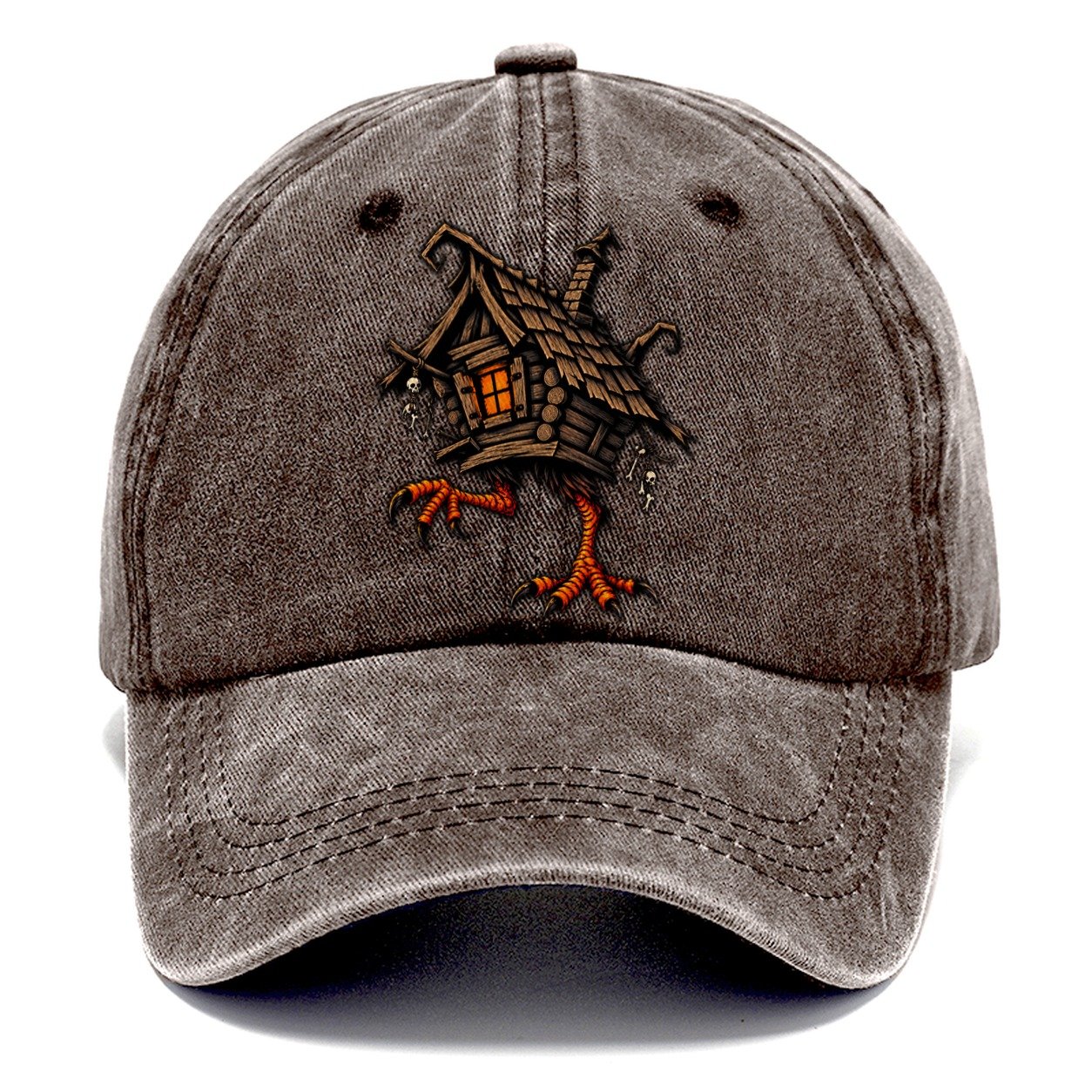 Baba Yaga Hut On Chicken Legs Witch Magic Classic Cap – Brown