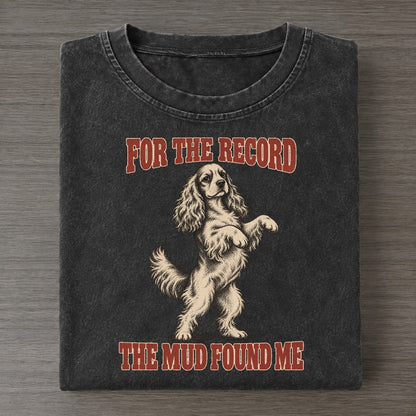 Cocker Spaniel Dog Declarations Vintage T-shirt – Black