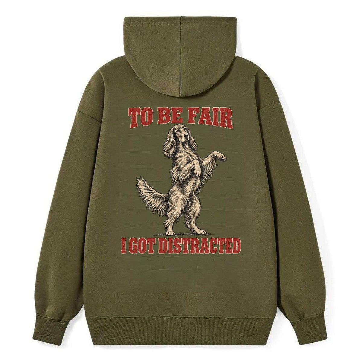 Irish Setter Dog Declarations Classic Pullover Hoodie – Armygreen