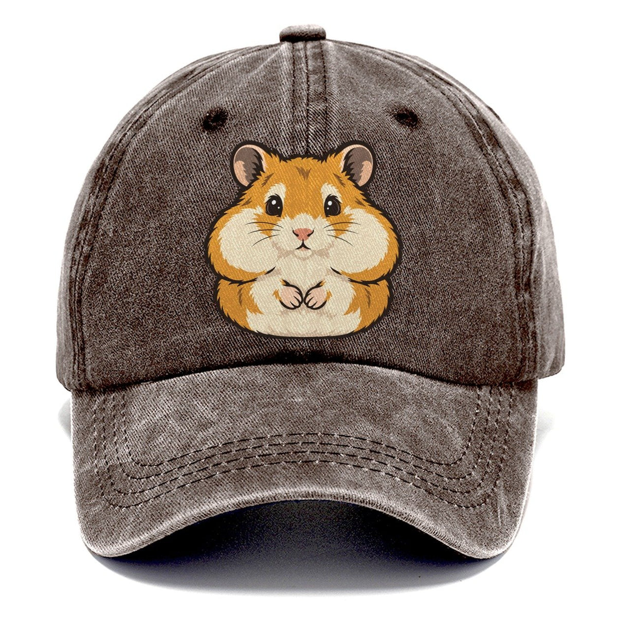 Golden Hamster Cheek Pouches Small Pet Logos Classic Cap – Brown