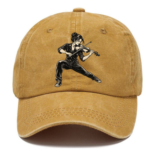 Violin Low Lunge Bow Stroke Global Music Ink Figures Classic Cap – Golden Harvest