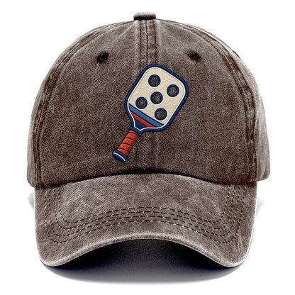 Pickleball Paddle Tiny Solo Marks Classic Cap – Brown