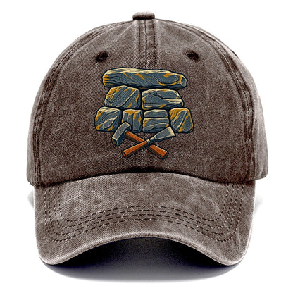 Seven Stone Wall Mason Hammer And Chisel Uk Culture Heritage Classic Cap – Brown