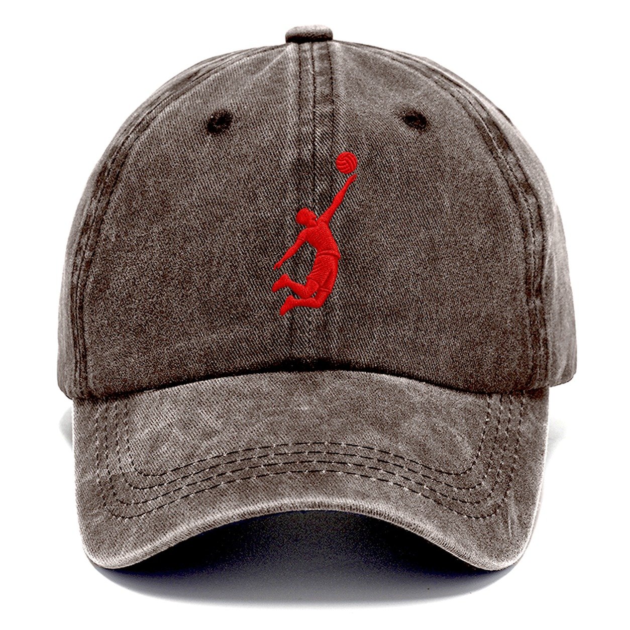 Volleyball Jump Serve Micro Motion Mark Classic Cap – Brown